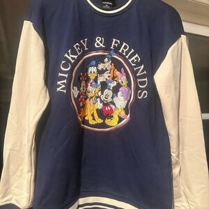 Disney Mickey and Friends navy and cream Sweatshirt XS